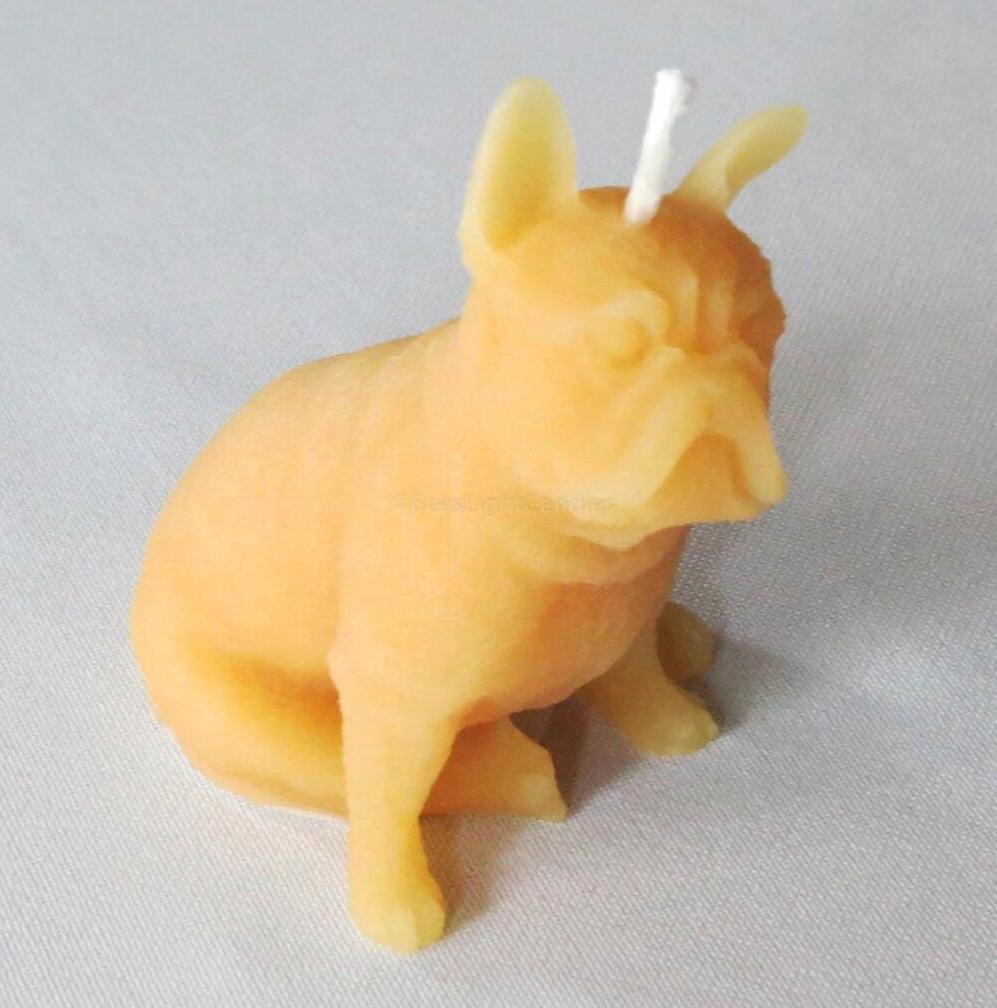 Puppy Dog Beeswax Candle