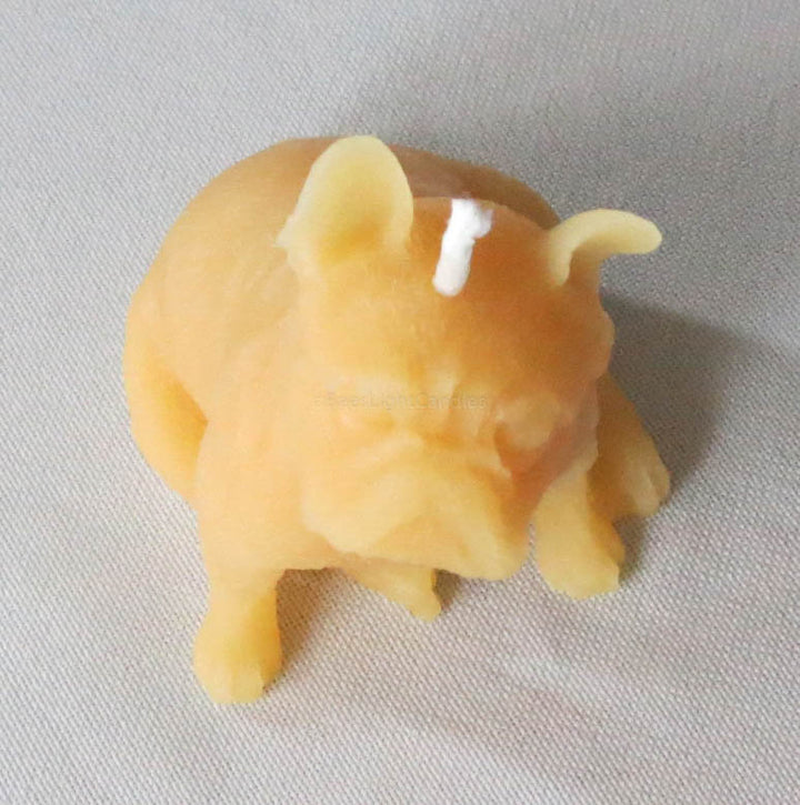 Puppy Dog Beeswax Candle
