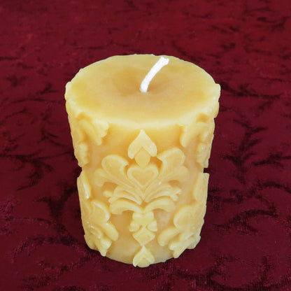Fleur De Lis Pillar Candle