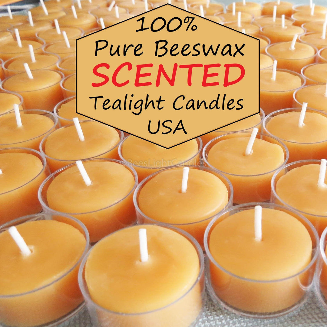 Vanilla Scented Beeswax Tealight Candles