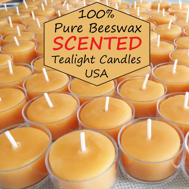 Wedding Day Scented Beeswax Tealight Candles