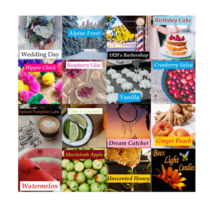 Scented Beeswax Tealight Candles Variety Pack