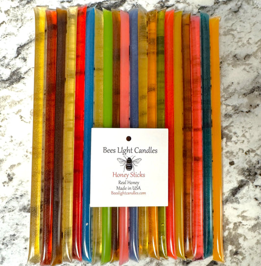 Honey Sticks 100% Flavored Honey USA MADE