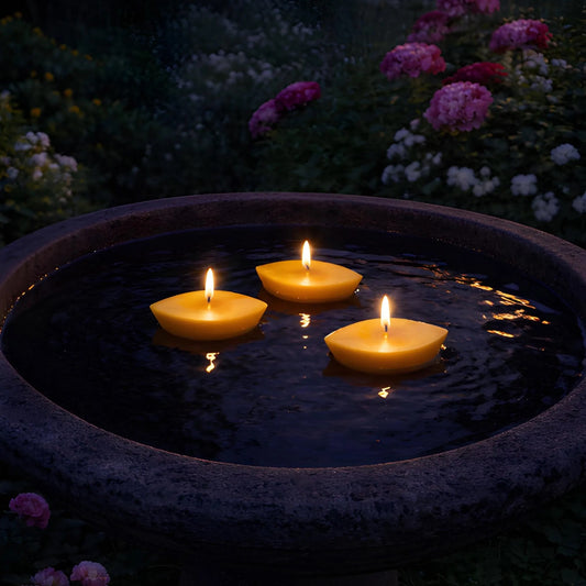 Floating Boat Beeswax Candle