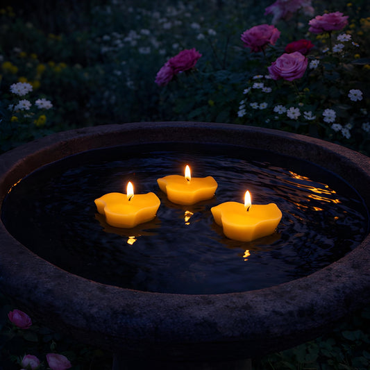 Floating Duck Beeswax Candle