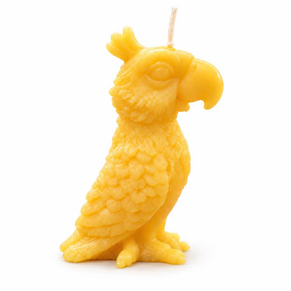 Parrot beeswax candle handcrafted by Bees Light Candles — product photo 5