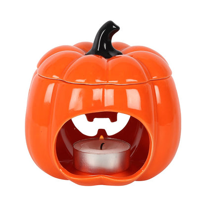 Orange Halloween Jack-O-Lantern Oil Burner