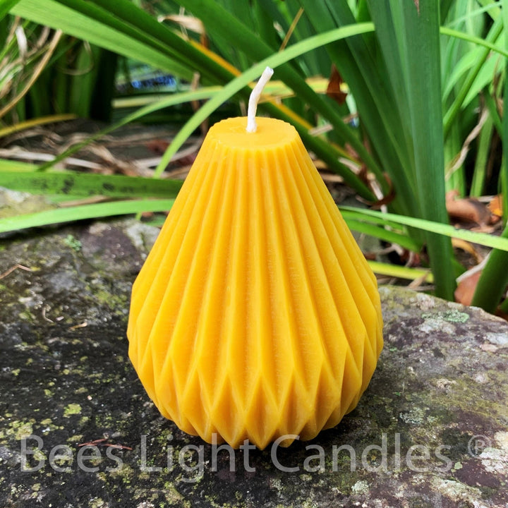 Modern Unique Beeswax Candle | Unique Designer Candles | Handmade in USA | 100% All Natural Beeswax | Trending Design | Artistic Gift | Pure - Bees Light Candles