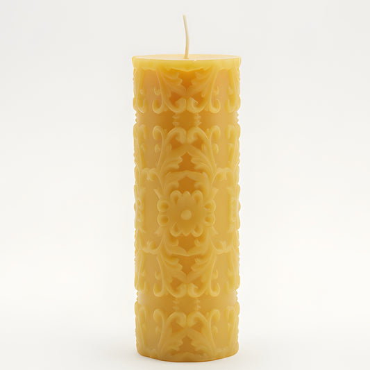 French Country Beeswax Pillar Candle