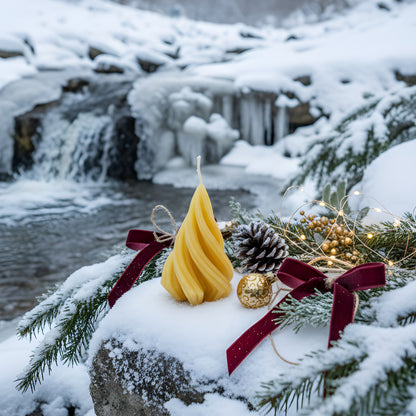 Modern Tree Beeswax Candle