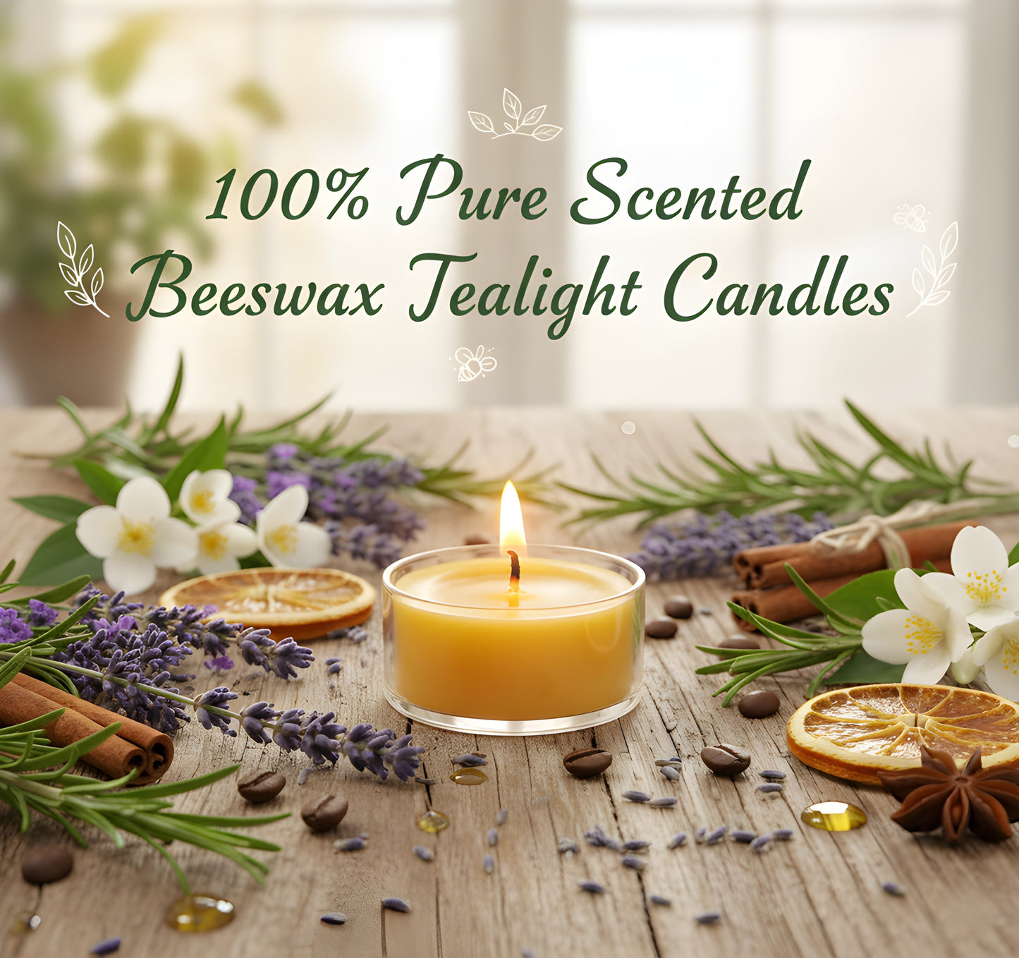 Handmade Scented Beeswax Tealights