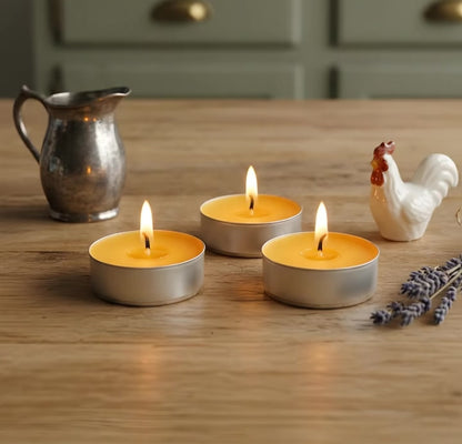 Tealight Beeswax Candles Aluminum Cups BULK