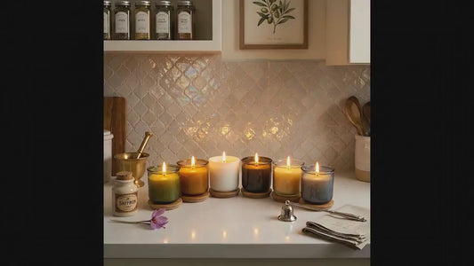 USA Beeswax Jar Candle in 10 Oz Spanish Recycled Glass Bamboo Lid