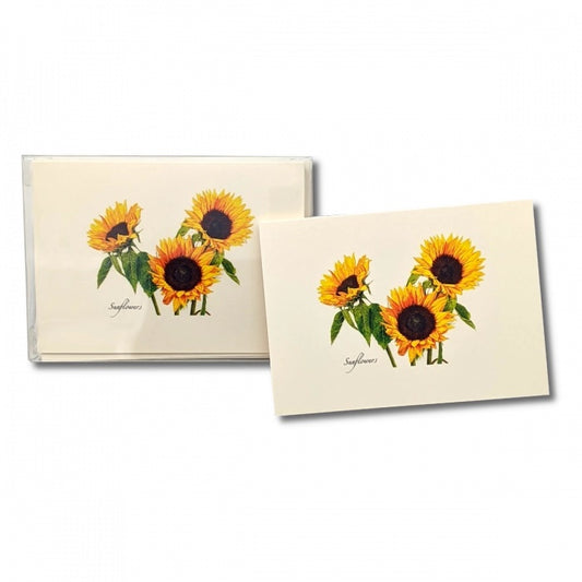 3 Sunflowers Notecard Set