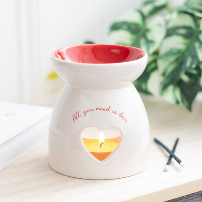 Valentine's Day Heart Oil Burner and Wax Warmer
