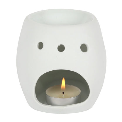 White Skull Oil Burner and Wax Warmer