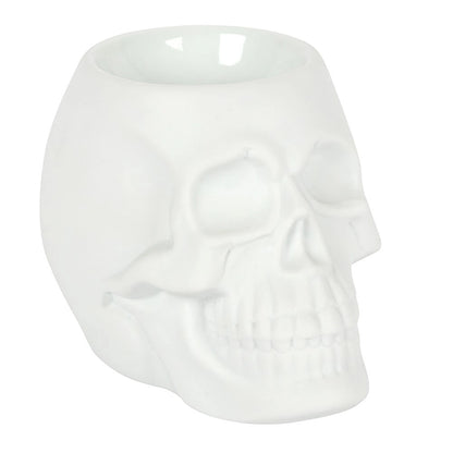 White Skull Oil Burner and Wax Warmer