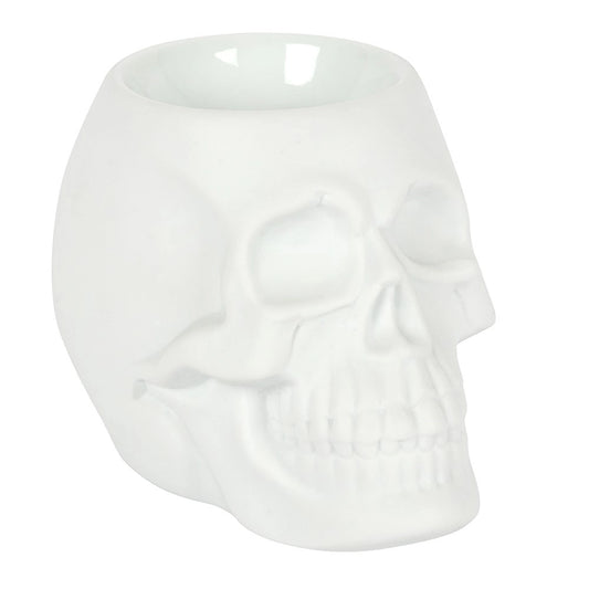 White Skull Oil Burner and Wax Warmer