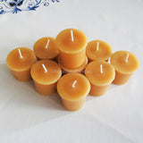 All Natural Beeswax Votive 10 Pack - Bees Light Candles