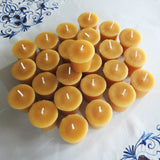 All Natural Beeswax Votive 25 Pack - Bees Light Candles