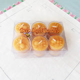 Honey Bee Embossed Tealight Candles - Bees Light Candles