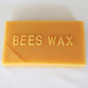 All Natural Beeswax 1 Pound Bricks / Apiary Grade A USA - Bees Light Candles