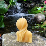 Beautiful Lady Beeswax Candle - Bees Light Candles