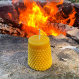 Modern Beeswax Pillar Candle Set - Bees Light Candles