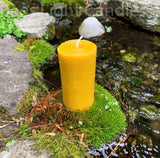 Honeycomb Beeswax Pillar - Bees Light Candles