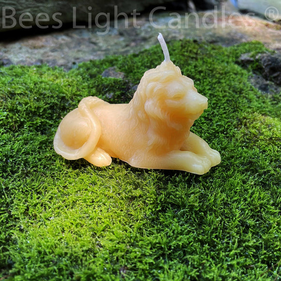 Lion Beeswax Candle - Bees Light Candles
