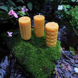 Modern Beeswax Pillar Candles - Bees Light Candles