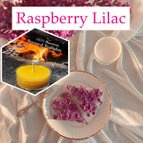 Raspberry Lilac Scented Beeswax Tealight Candles - Bees Light Candles