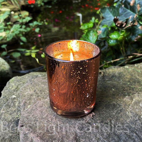Rose Mercury Candle Holder - Bees Light Candles