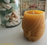 Seashell Beeswax Candle Set / 100% All Natural Beeswax - Bees Light Candles
