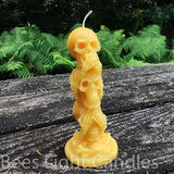 Skull Totem Pole Candle - Bees Light Candles