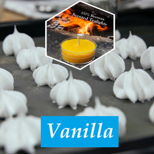 Vanilla Scented Beeswax Tealight Candles - Bees Light Candles