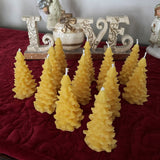 Teddy Bear Christmas Tree Beeswax Candles - Bees Light Candles
