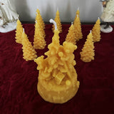 Teddy Bear Christmas Tree Beeswax Candles - Bees Light Candles