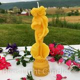 Girl with Shell Beeswax Candle - Bees Light Candles