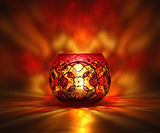 Red Kaleidoscope Holder - Bees Light Candles