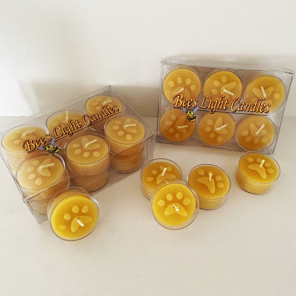 Paw Tealight Candles - Bees Light Candles