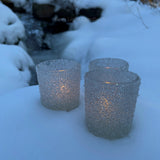 Sparkle Tealight Glass Holder - Bees Light Candles