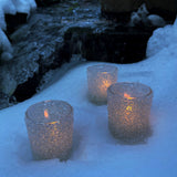 Sparkle Tealight Glass Holder - Bees Light Candles
