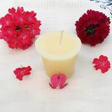 White Beeswax Votive Candles - Bees Light Candles